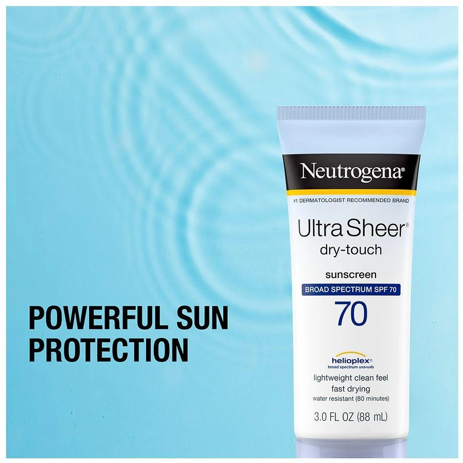 Neutrogena Ultra Sheer Dry-Touch SPF 70 Sunscreen Lotion 7