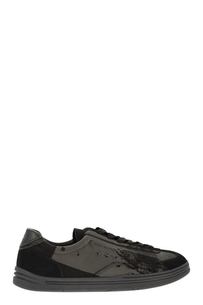 Stone Island Stone Island Fabric, Suede And Rubber Trainers 1