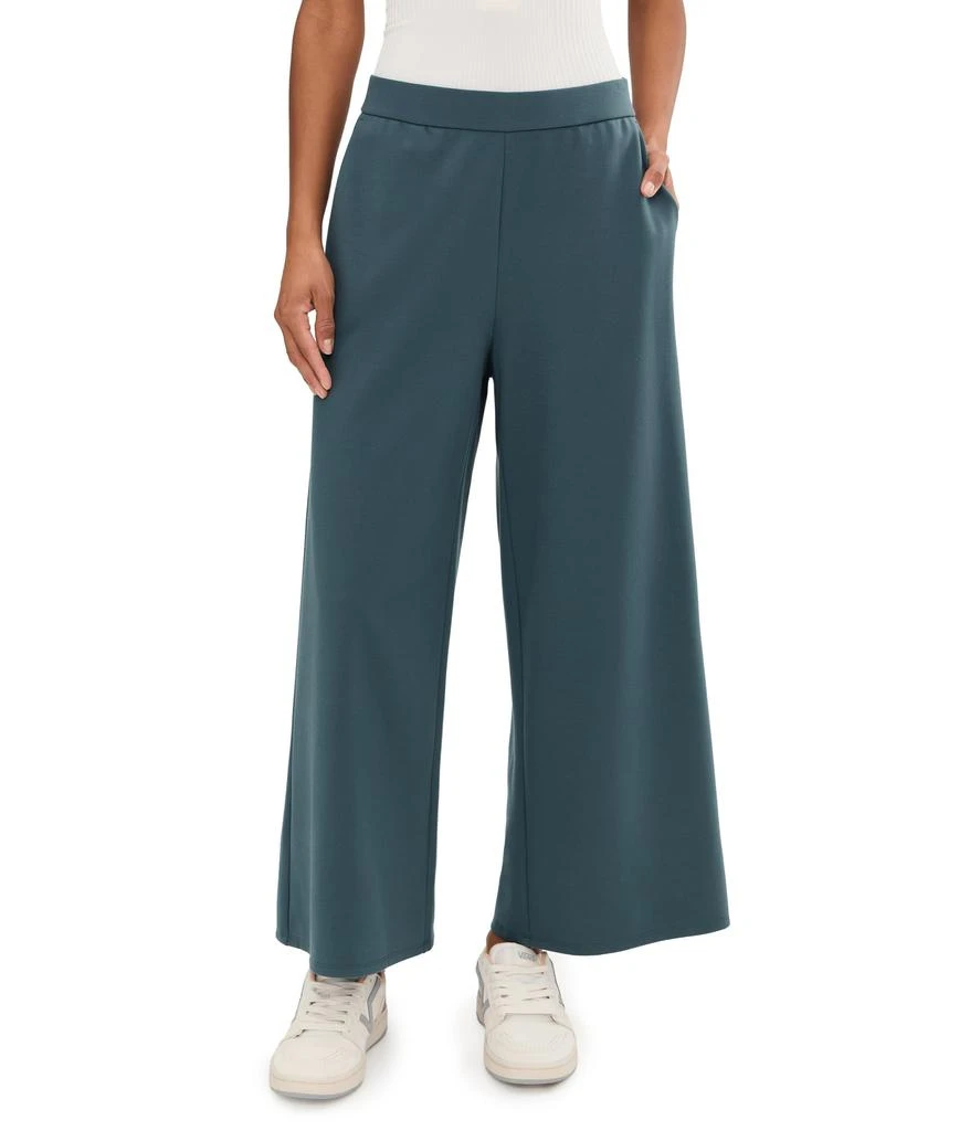 Eileen Fisher Lightweight Ponte Wide Ankle Pants