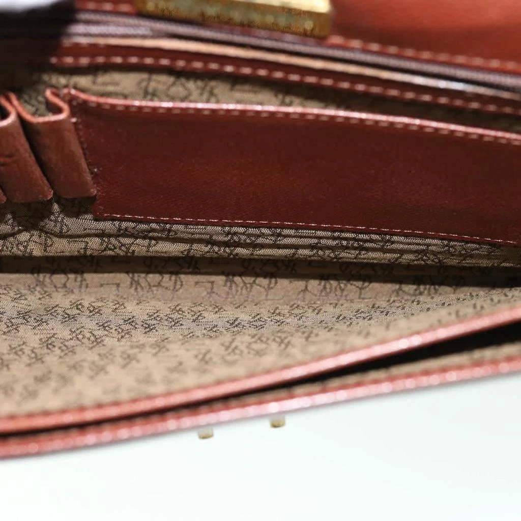 Yves Saint Laurent Vintage Flap Document Holder Leather Leather Briefcase Bag (Pre-Owned) 5