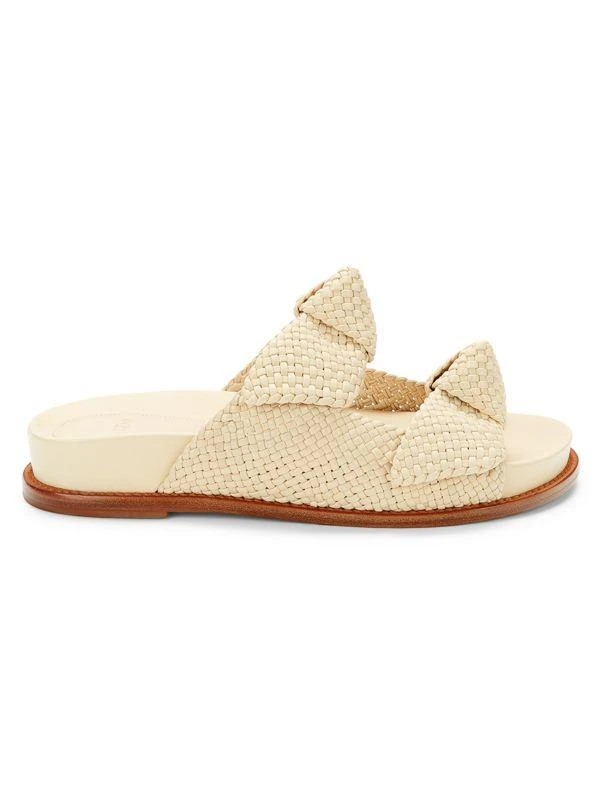 Alexandre Birman Asymmetric Clarita Knotted Leather Sandals 1
