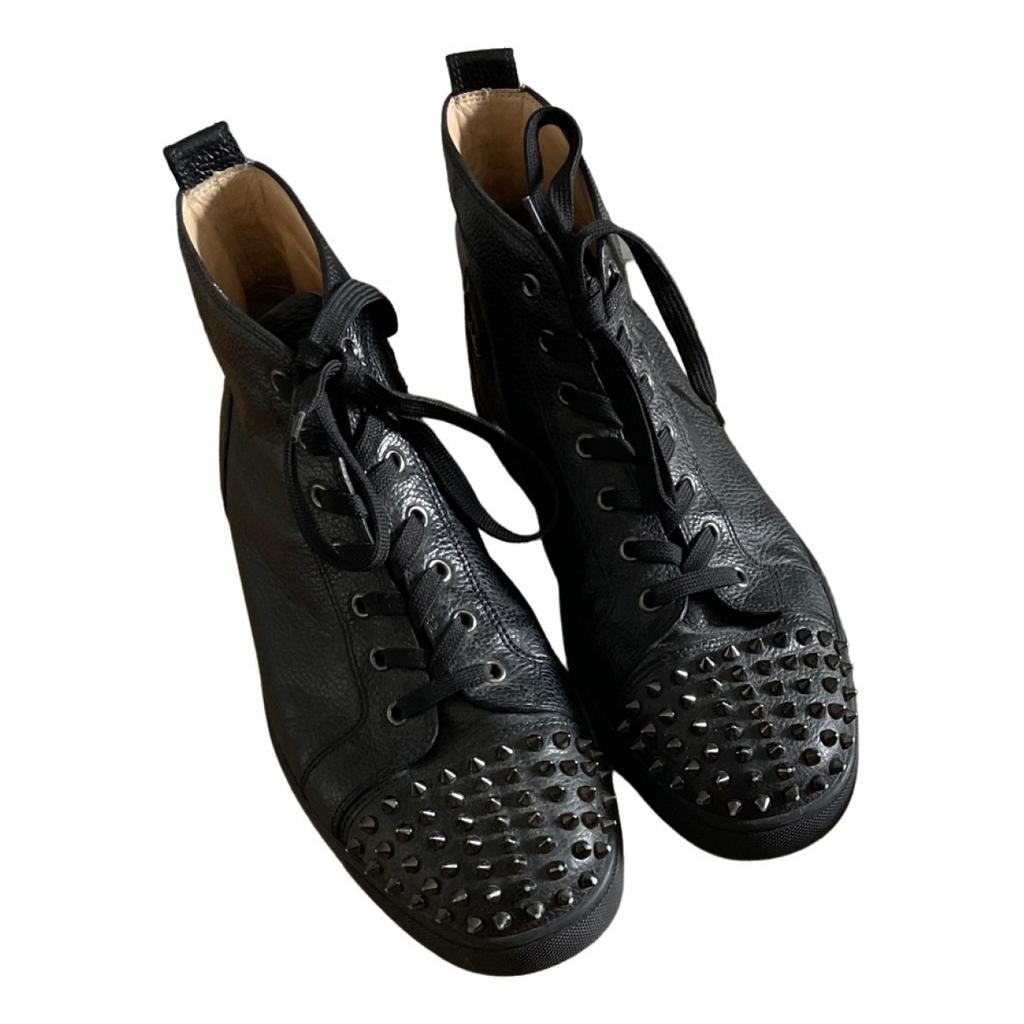 Christian Louboutin Christian Louboutin Louis leather high trainers