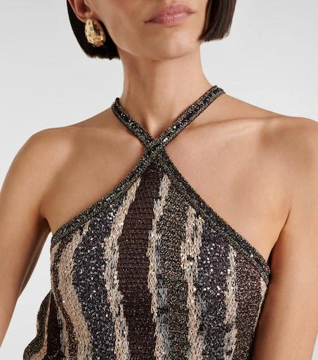 marilyn monroe backless pearl dress 1990s Backless Metallic Knit Missoni Maxi Dress – Shrimpton Couture
