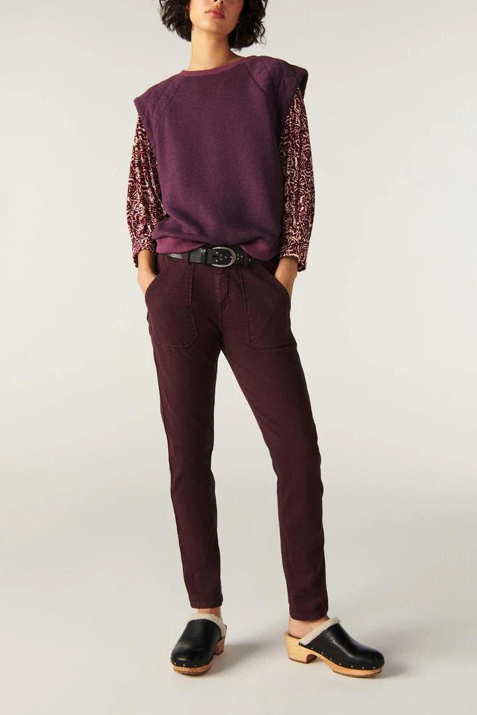 预计3周后发货 ba&sh Pantalon Csally - Cerise - Femme 1