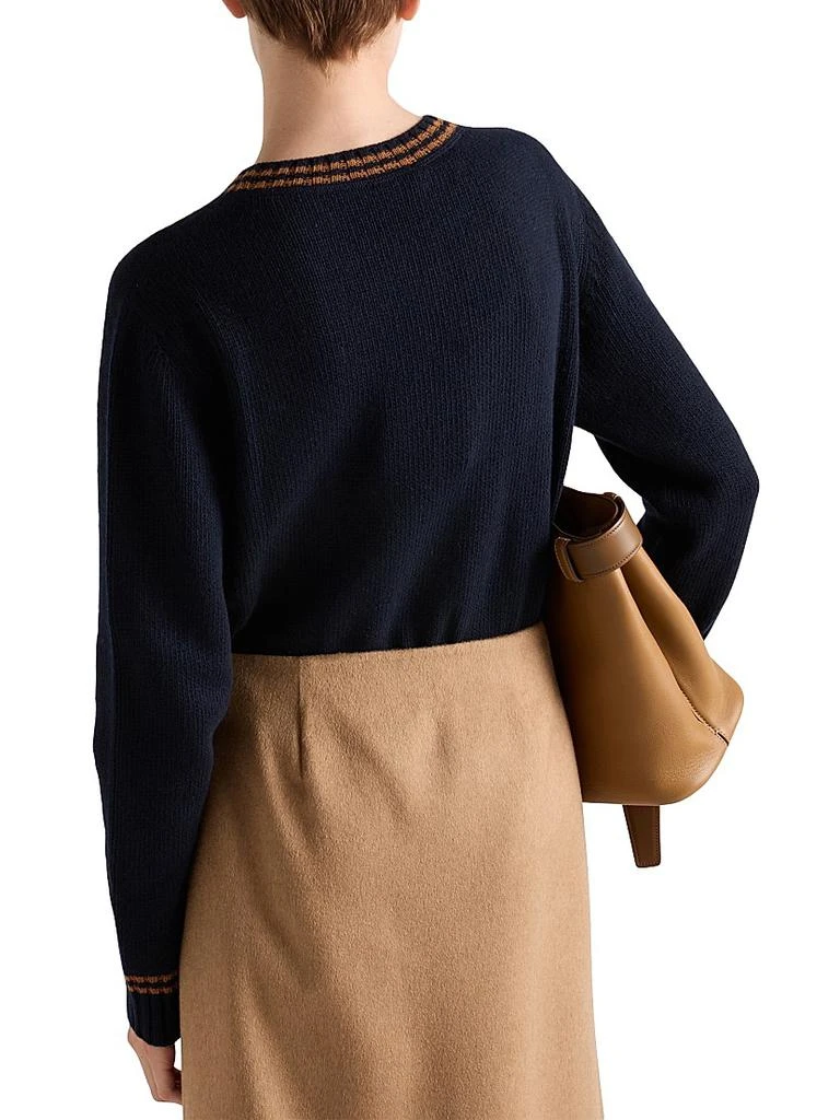 Prada Wool and Cashmere Crew-Neck Sweater 5