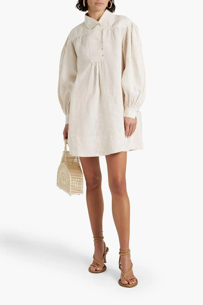 Ulla Johnson Dania striped linen mini dress 2