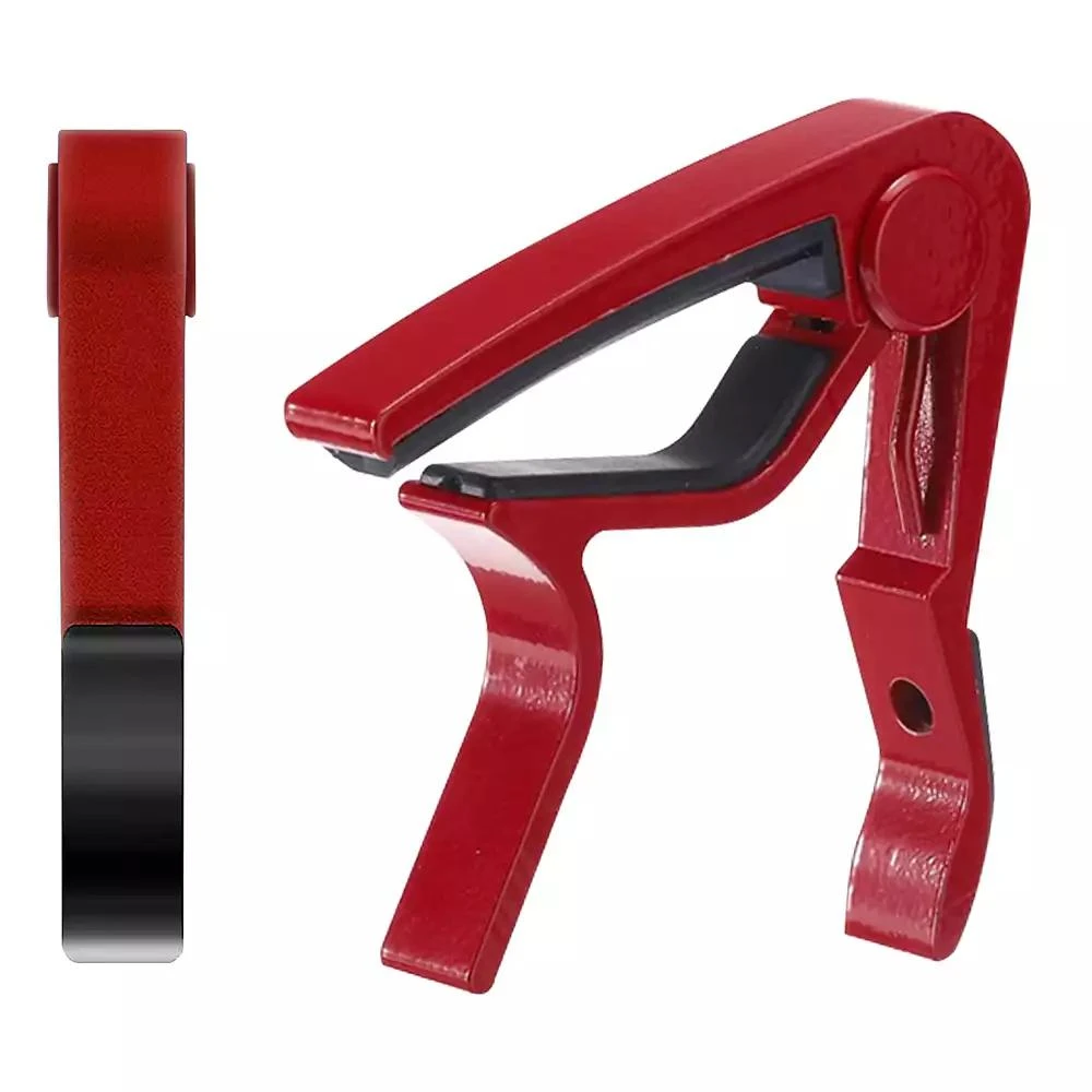 5 Core 5Core Capo Acoustic Electric Guitar 6 String Kapo Clip For Banjo Mandolin Ukulele  - CAPO RED