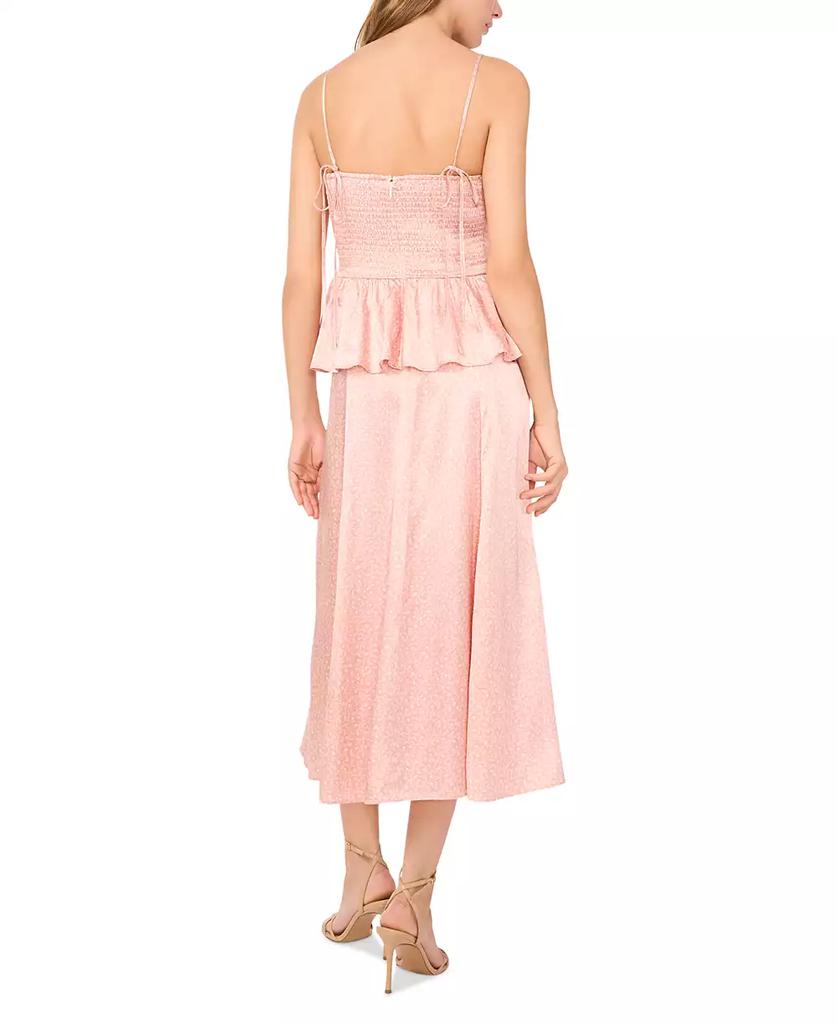 1. State Women's Printed Button-Trim Midi Skirt