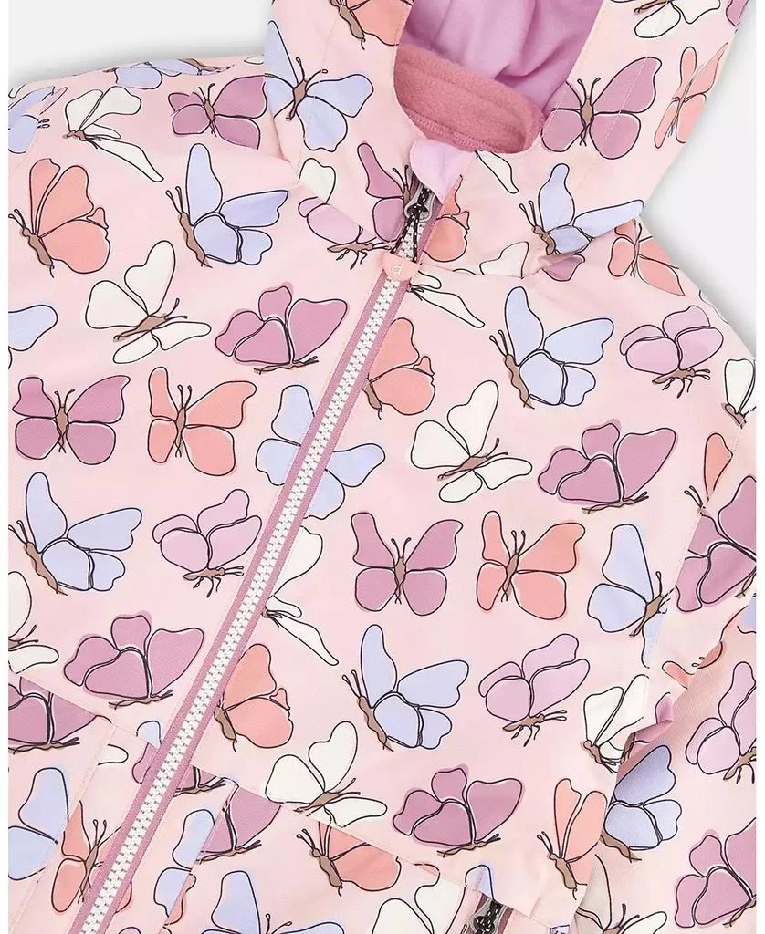 Deux par Deux Big Girls 4-16 3 in 1 Mid Season Two Piece Outerwear Set with Butterfly Print 6