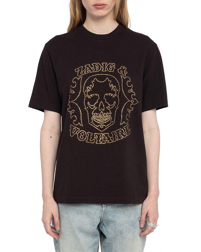 ZADIG & VOLTAIRE Edwin BC Skull Stras Tee