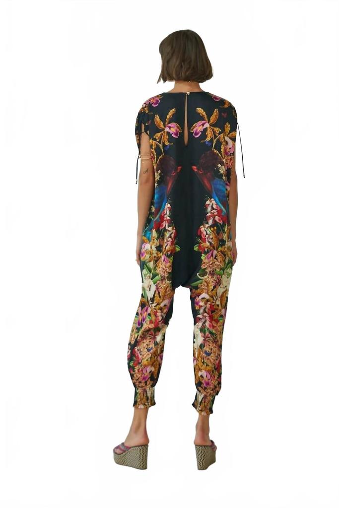 Carolina K Sera V-Neck Jumpsuit In Divine Birds Black