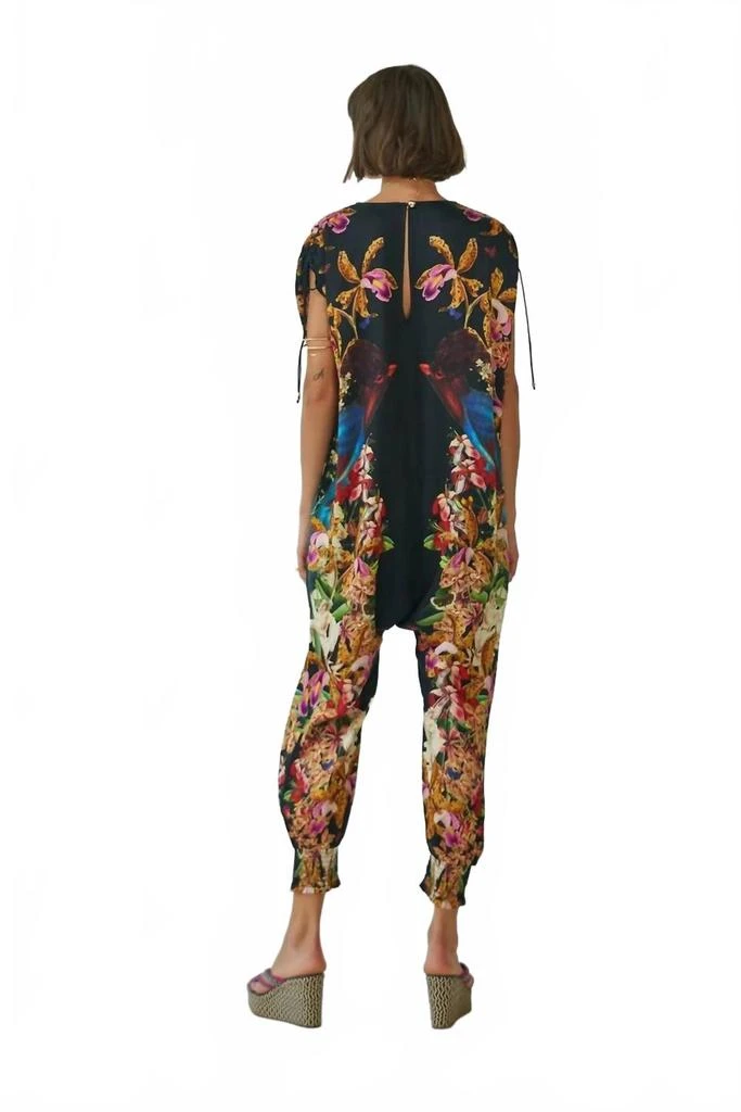 Carolina K Sera V-Neck Jumpsuit In Divine Birds Black 2