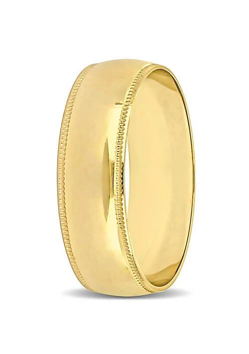 Belk & Co. Co. Mens Wedding Band In 10K Yellow Gold 3