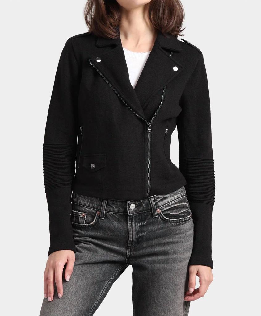 Minnie Rose Minnie Rose - Cotton Blend Moto Jacket