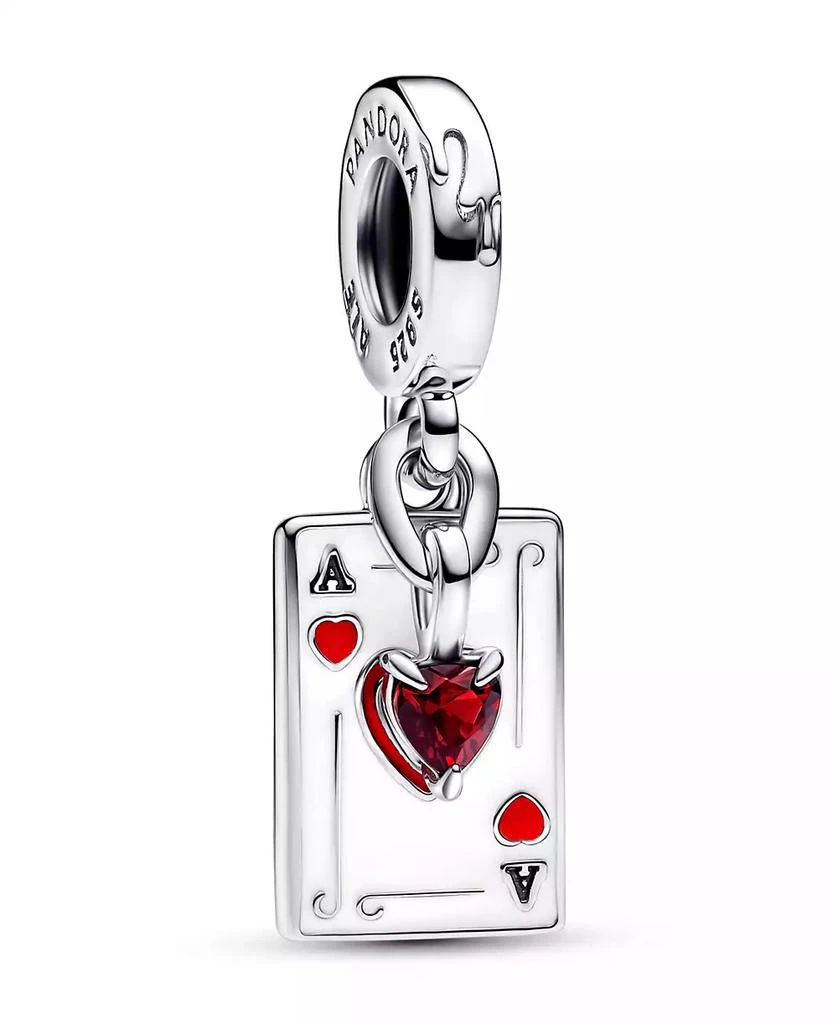 PANDORA Sterling Silver Disney Villains Queen of Hearts Double Dangle Charm 1