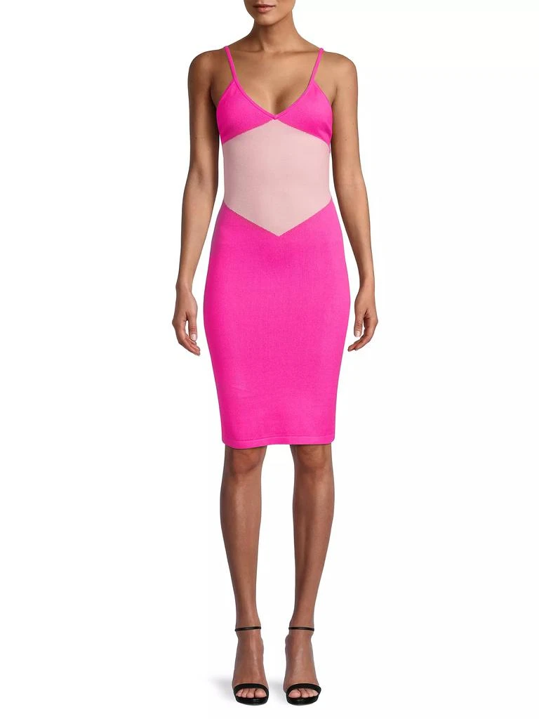 Victor Glemaud Colorblocked Sleeveless Knee-Length Dress 3