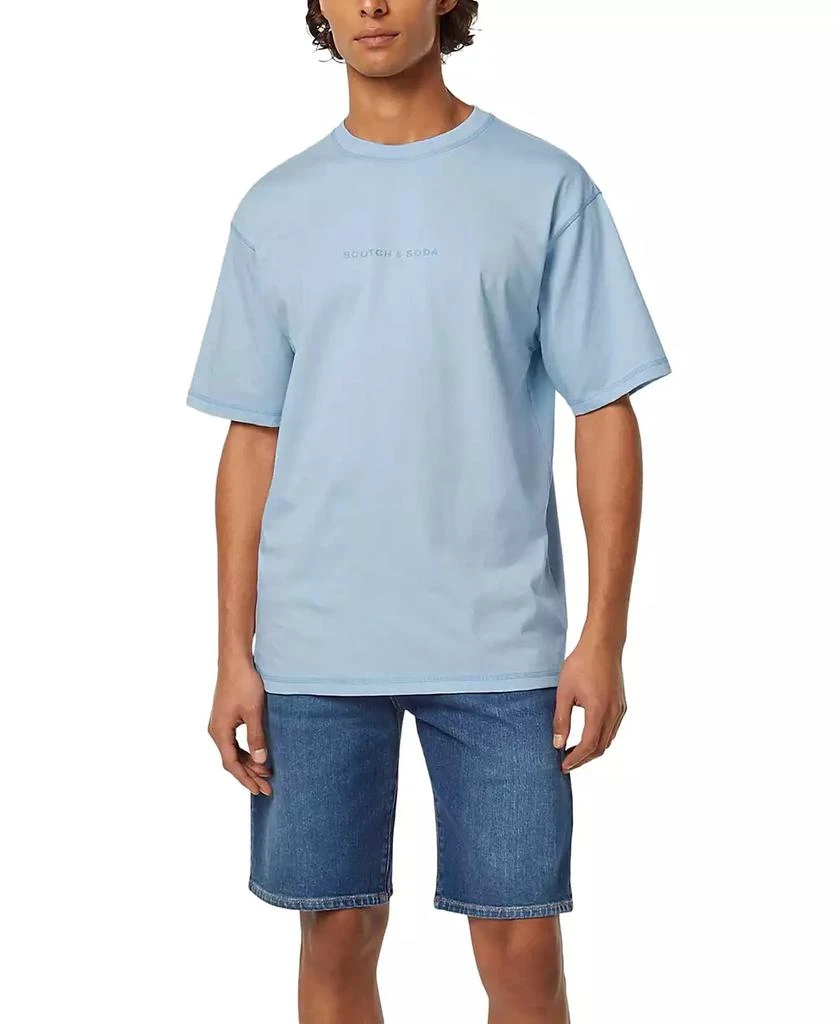 Scotch & Soda Men's Relaxed Fit Short Sleeve Crewneck Logo T-Shirt 2
