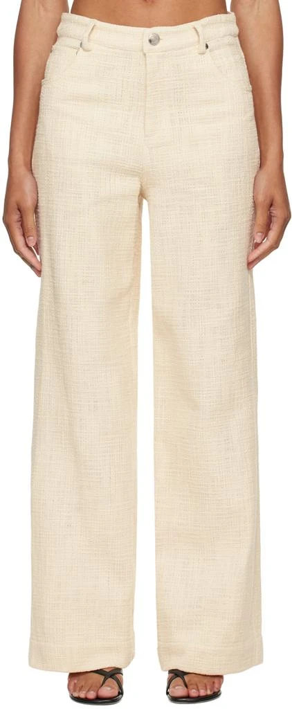 Staud Off-White Grayson Trousers 1