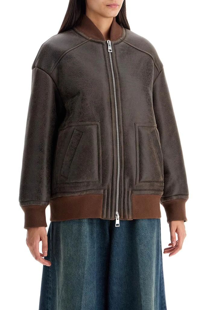 BLANCHA shearling bomber jacket 2