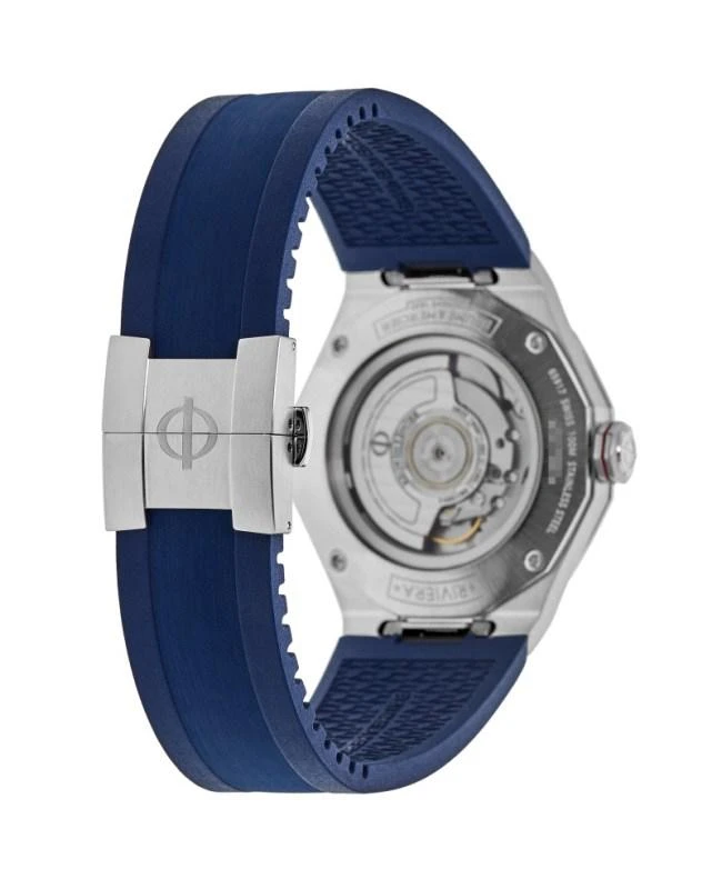 Baume & Mercier Baume & Mercier Riviera Automatic GMT Blue Dial Rubber Strap Men's Watch 10659 4