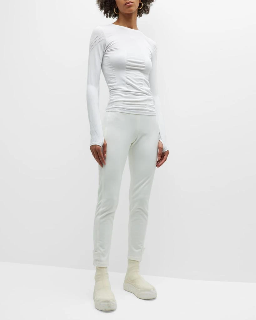 Blanc Noir Magnetic Long-Sleeve Mesh Top 2