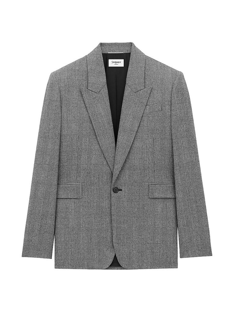 Shop Saint Laurent Zip-Up High Neck Blouson on Sale at