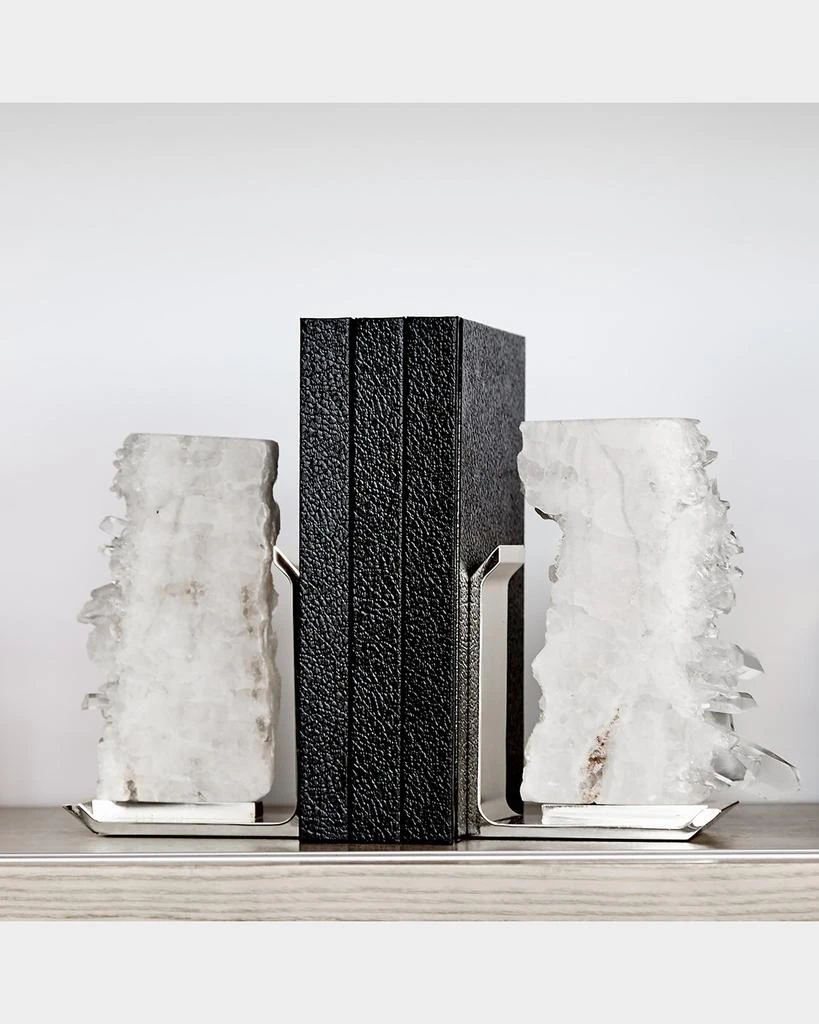 ANNA New York Fim Crystal Quartz Bookends, Set of 2 2