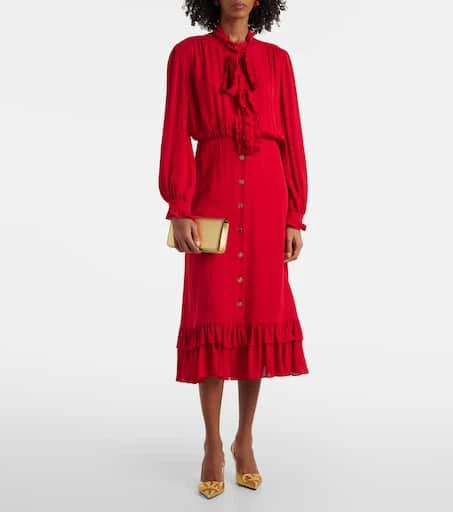 Valentino VLogo Signature metallic leather pumps 3