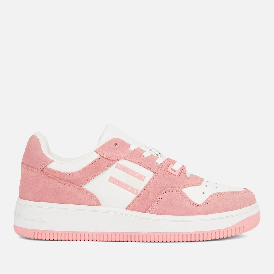 Tommy Jeans TOMMY JEANS WOMEN'S LEATHER SUEDE BASKETBALL TRAINERS 1
