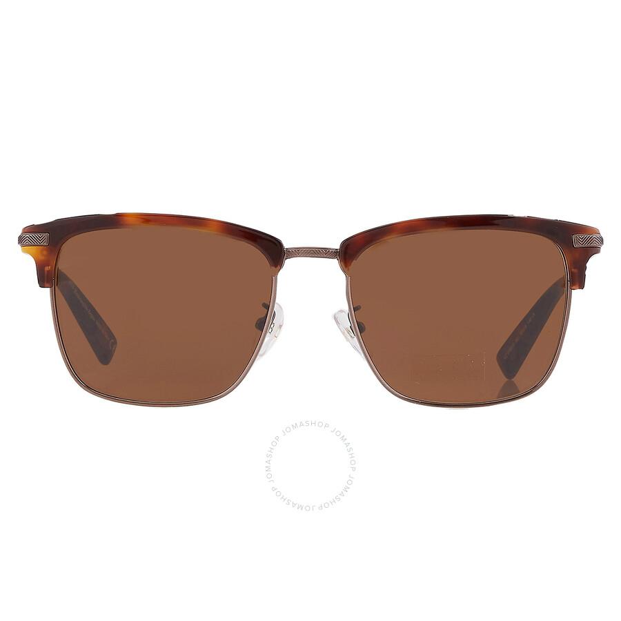 Ermenegildo Zegna Brown Square Men's Sunglasses EZ0092-D 52J 55