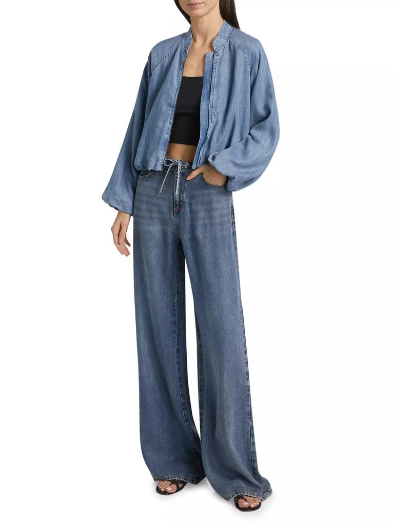 Splendid Carina Indigo Bomber Jacket 2
