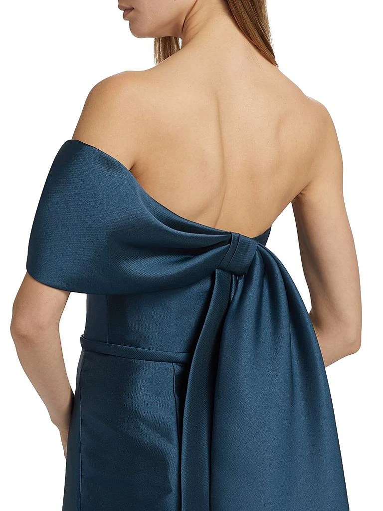 amsale french blue dress Fable  Amsale