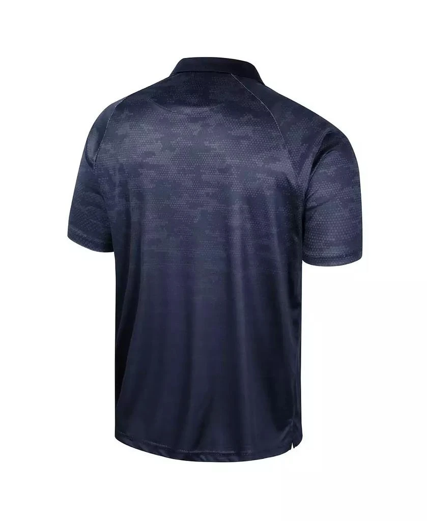 Colosseum Men's Navy UConn Huskies Honeycomb Raglan Polo Shirt 2