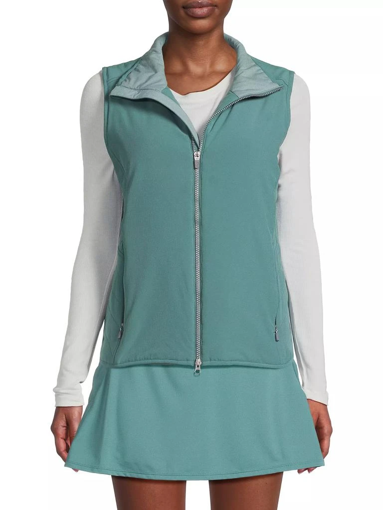 Zero Restriction Saige Quilted-Side Zip-Up Vest 3