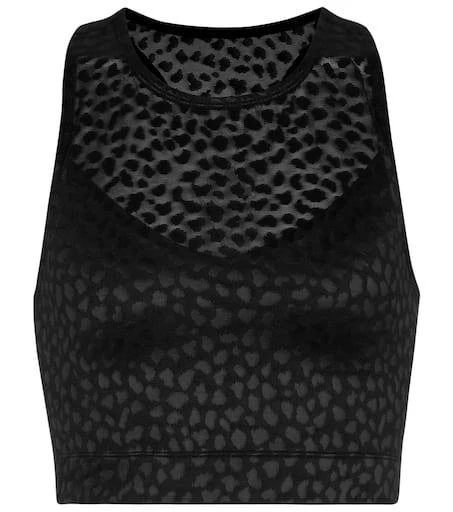 Adam Selman Sport Stretch-nylon crop top 1