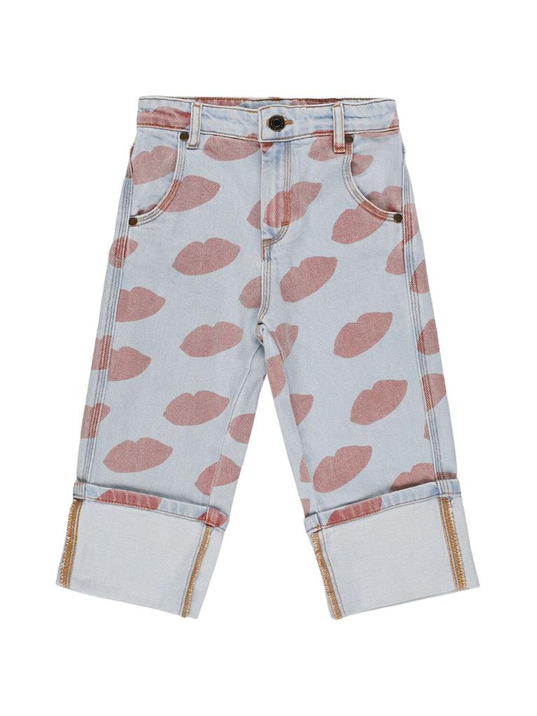 The Animals Observatory Printed Stretch Cotton Jeans