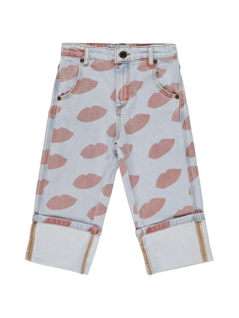 The Animals Observatory Printed Stretch Cotton Jeans 1
