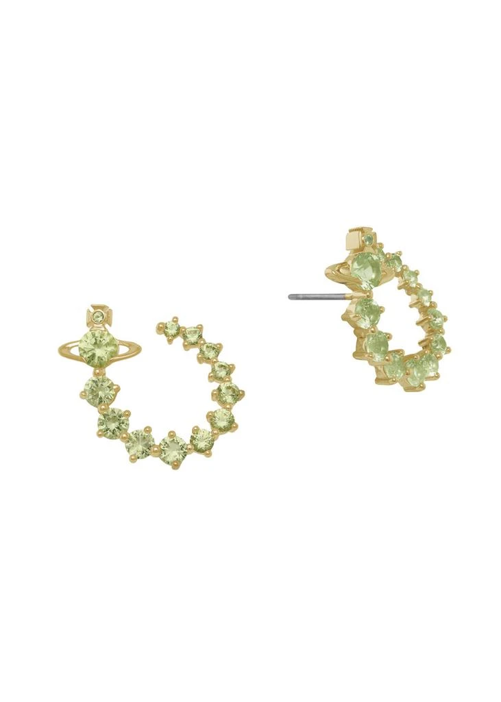 Vivienne Westwood Lydia embellished orb hoop earrings 2