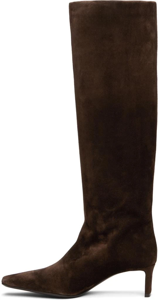 Khaite Brown Ona Knee-High Tall Boots 3
