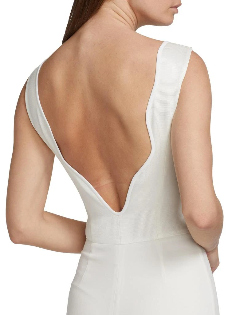 Galvan Barcelona Sleeveless Flared Jumpsuit 4