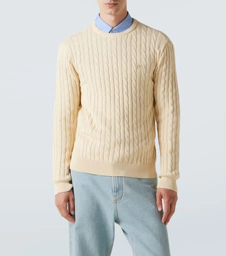 Valentino VLogo cable-knit cotton sweater 3