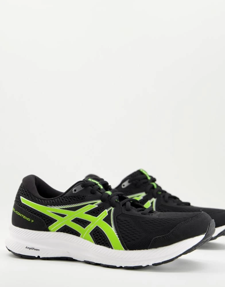ASICS Men\'s Gel-Contend 7 Running Shoes Size 9 US Black/Hazard Green ASICS Gel-Contend 7  main image 4