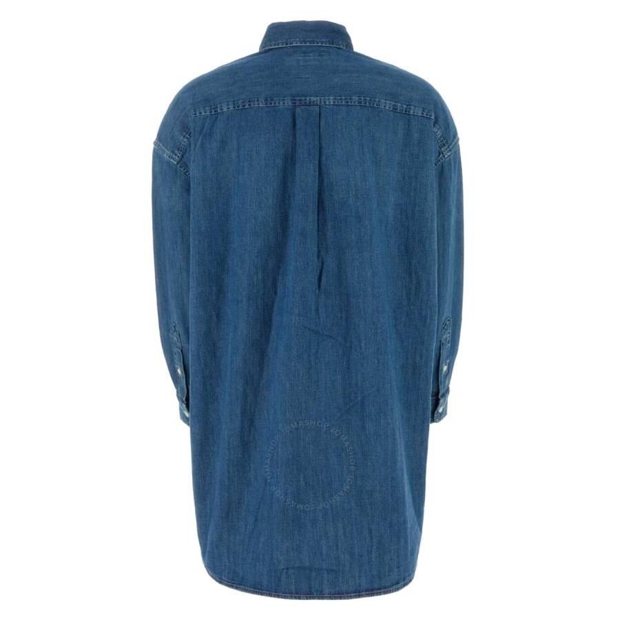 Ralph Lauren Embroidered Logo Long Sleeve Denim Shirt