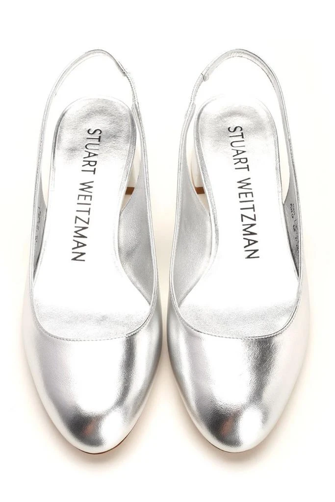 Stuart Weitzman Stuart Weitzman Round Toe Slingback Pumps 4