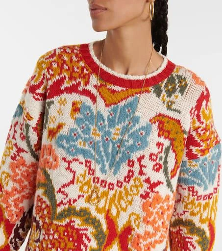 ETRO Jacquard wool-blend sweater 4