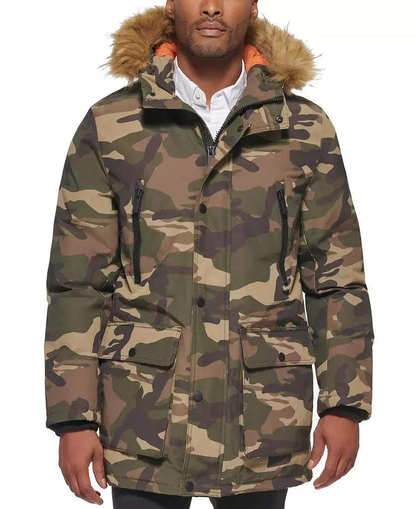 Club Room Men's Parka with a Faux Fur-Hood Jacket, Created for Macy's 1