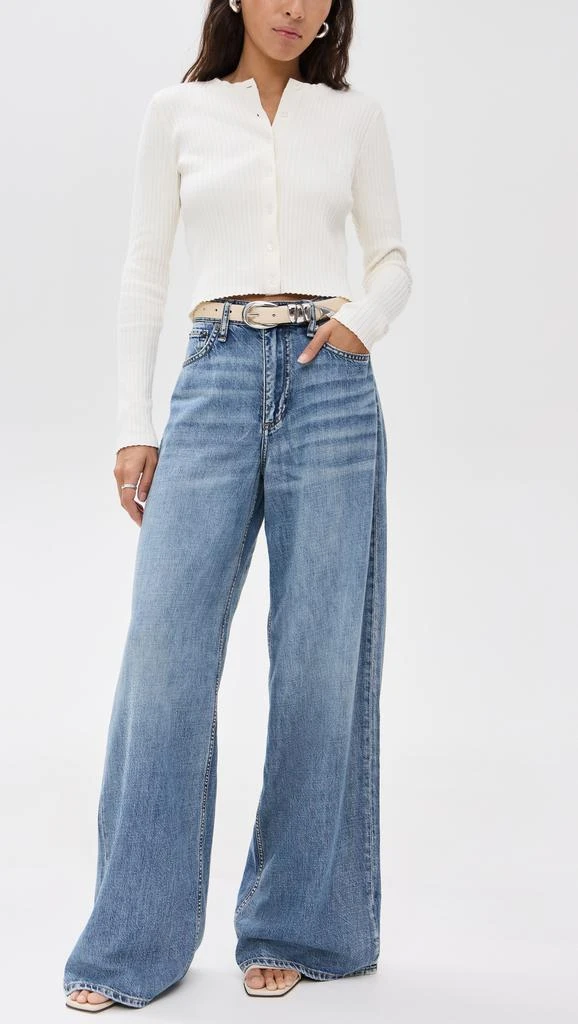 Rag & Bone Featherweight Sofie High Rise Wide Jeans 4
