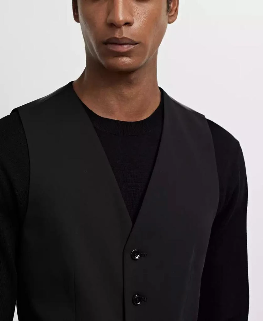 Mango Men's Super Slim-Fit Stretch Fabric Suit Vest 3