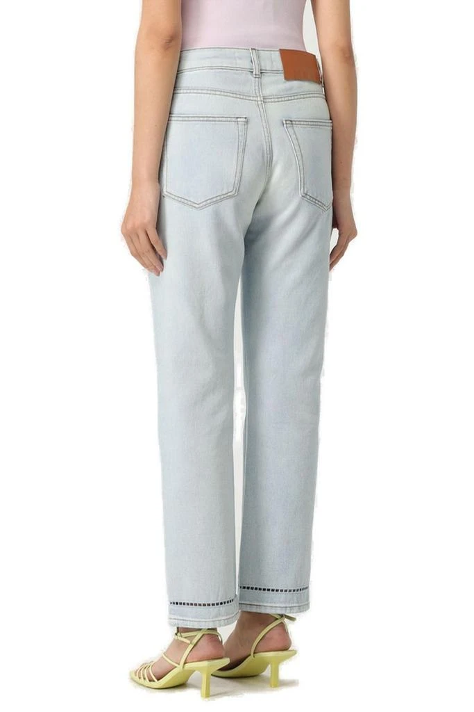 MSGM MSGM Logo Patch Straight-Leg Jeans 2