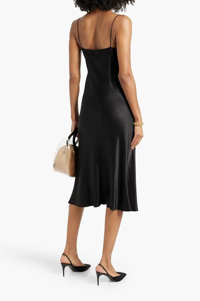 Nili Lotan Enora draped silk-satin midi slip dress 3